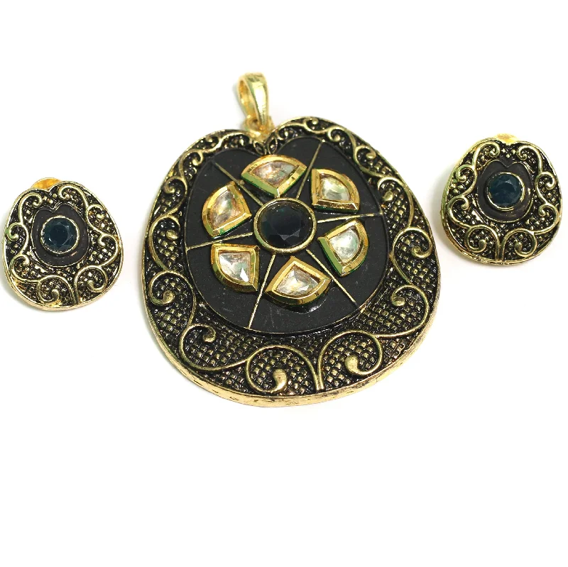 Shop Fine Jewelry With Exclusive Savings Kundan Pendant With Earring Set
