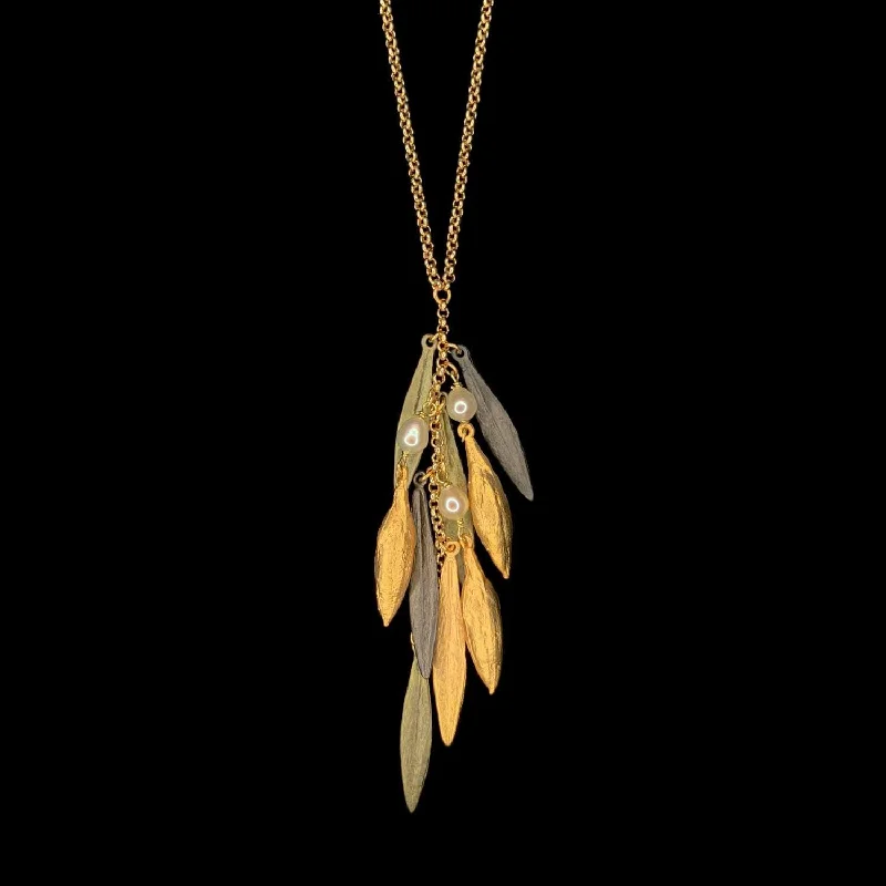 Exclusive Jewelry Sale Event – Shop Now Leaf and Bud Pendant - Multi