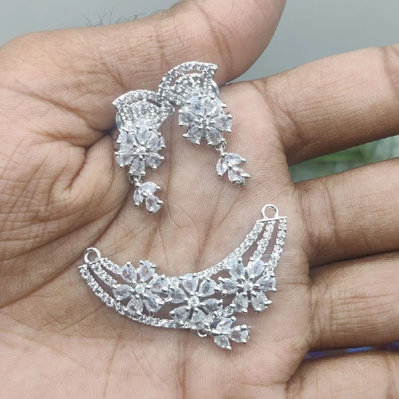 Personalized Jewelry Sale – Unique Gifts At Low Prices Manisha Jewellery American Diamond Mangalsutra Pendant With Earrings