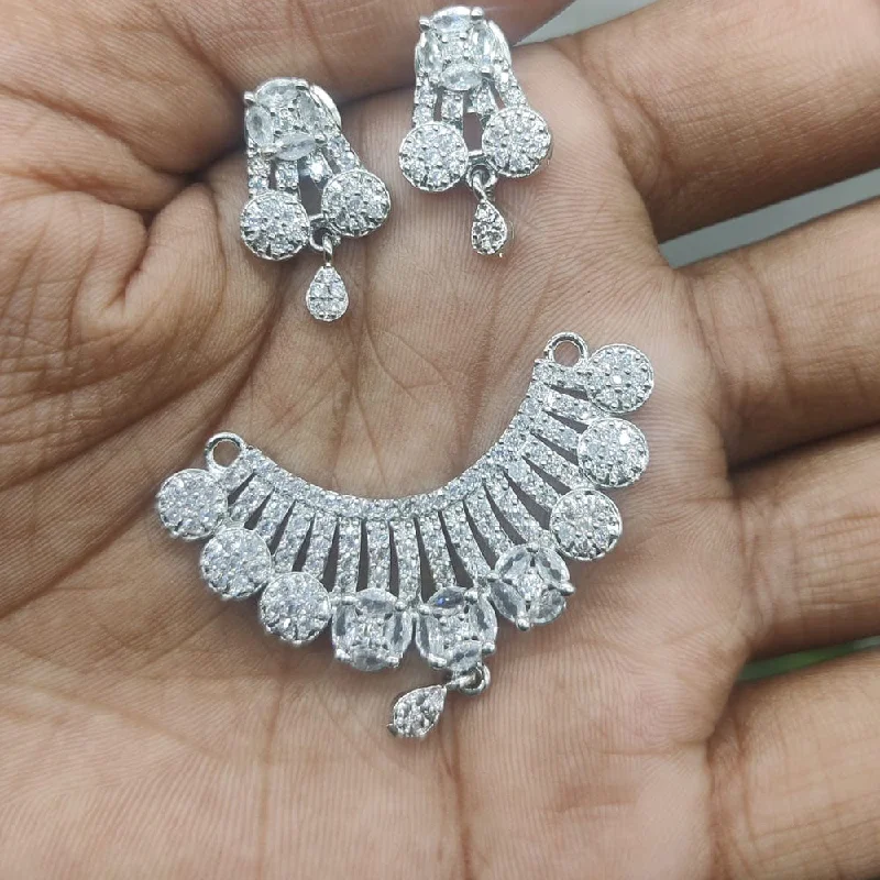 Exclusive Jewelry Sale – Grab Timeless Pieces Now Manisha Jewellery American Diamond Mangalsutra Pendant With Earrings Exclusive Jewelry Sale – Grab Timeless Pieces Now Manisha Jewellery American Diamond Mangalsutra Pendant With Earrings