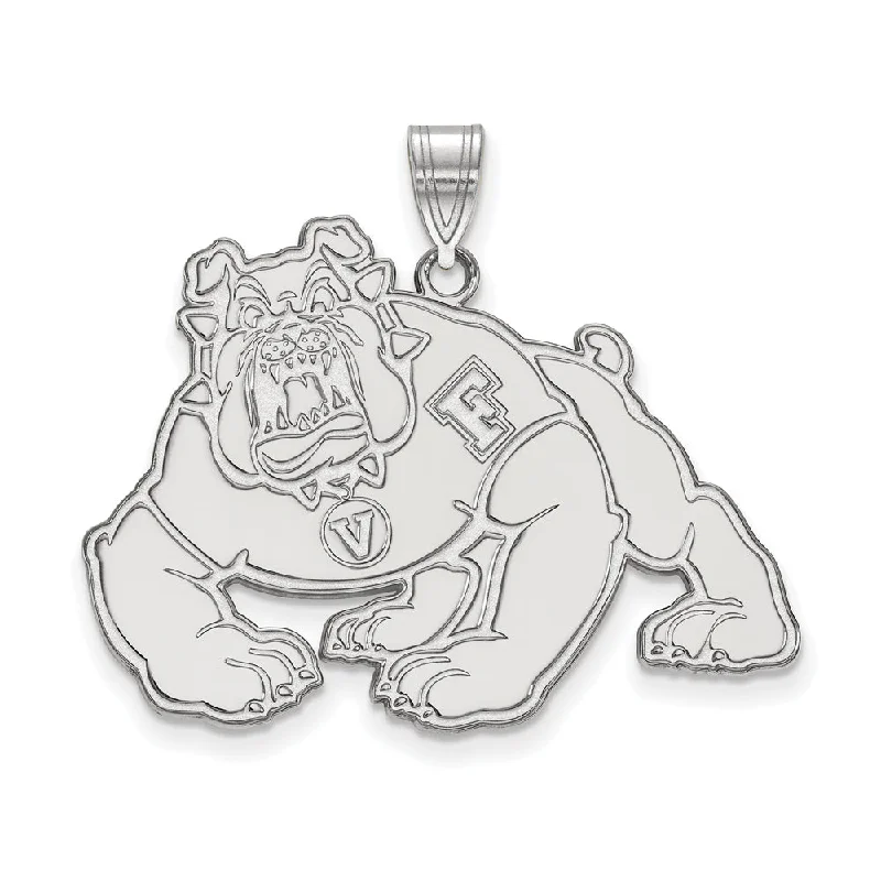 Chic, Trendy, And Affordable Jewelry Sale 10k White Gold California State Fresno XL Pendant Chic, Trendy, And Affordable Jewelry Sale 10k White Gold California State Fresno XL Pendant