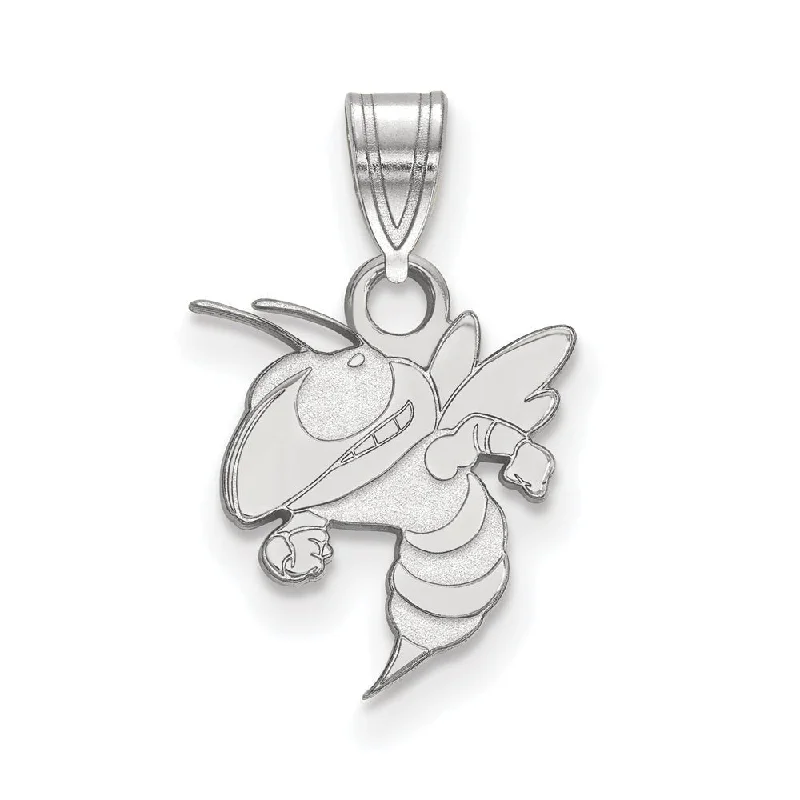 Get Ready To Sparkle – Special Jewelry Discounts 10k White Gold Georgia Technology Small Pendant Get Ready To Sparkle – Special Jewelry Discounts 10k White Gold Georgia Technology Small Pendant