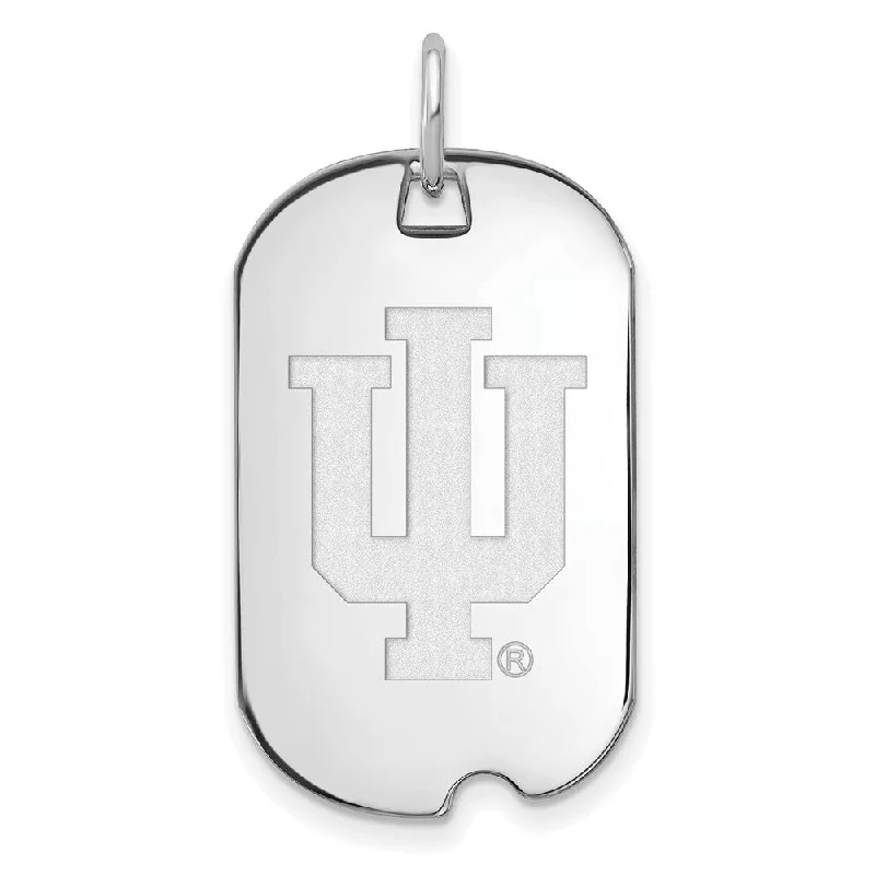 Chic And Stylish Jewelry At Exclusive Prices 10k White Gold Indiana U Dog Tag Pendant Chic And Stylish Jewelry At Exclusive Prices 10k White Gold Indiana U Dog Tag Pendant
