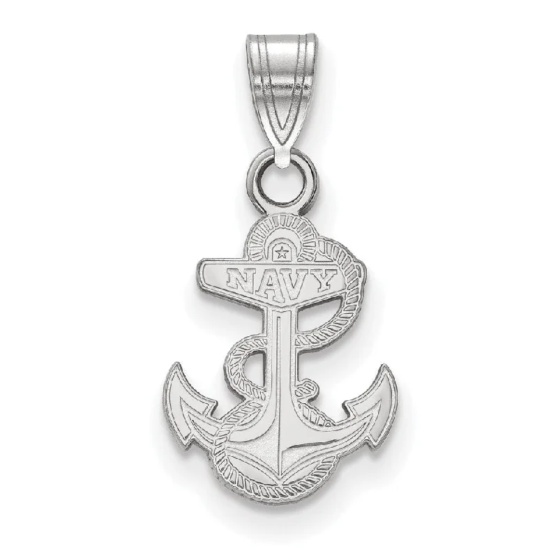Limited-Time Offer On Elegant Jewelry Pieces 10k White Gold U.S. Naval Academy Small Pendant Limited-Time Offer On Elegant Jewelry Pieces 10k White Gold U.S. Naval Academy Small Pendant