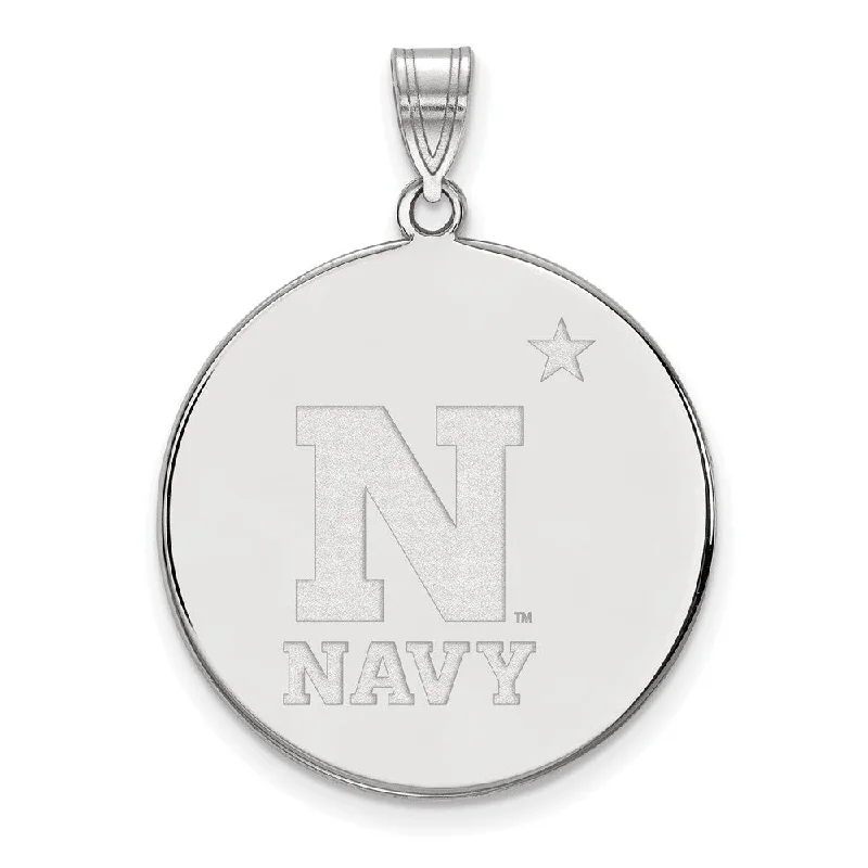 Jewelry Clearance – Final Chance To Save Big 10k White Gold U.S. Naval Academy XL Disc Pendant Jewelry Clearance – Final Chance To Save Big 10k White Gold U.S. Naval Academy XL Disc Pendant