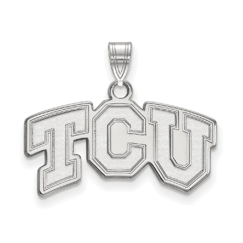 Personalized Jewelry Sale – Meaningful Gifts At Great Prices 10k White Gold Texas Christian U. Small 'TCU' Pendant Personalized Jewelry Sale – Meaningful Gifts At Great Prices 10k White Gold Texas Christian U. Small 'TCU' Pendant