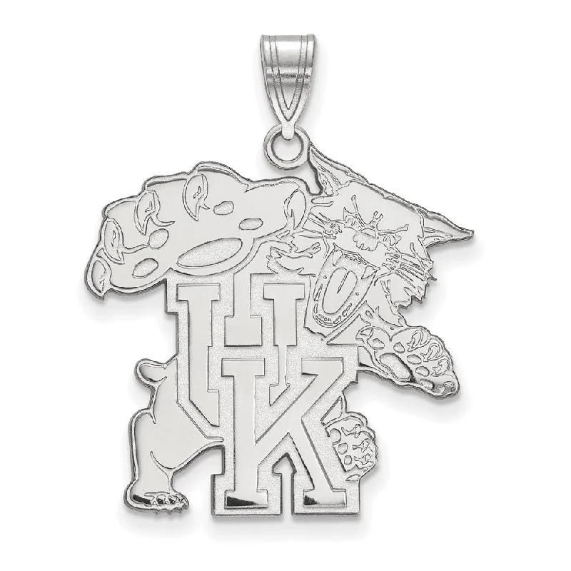 10k White Gold U. of Kentucky XL Pendant