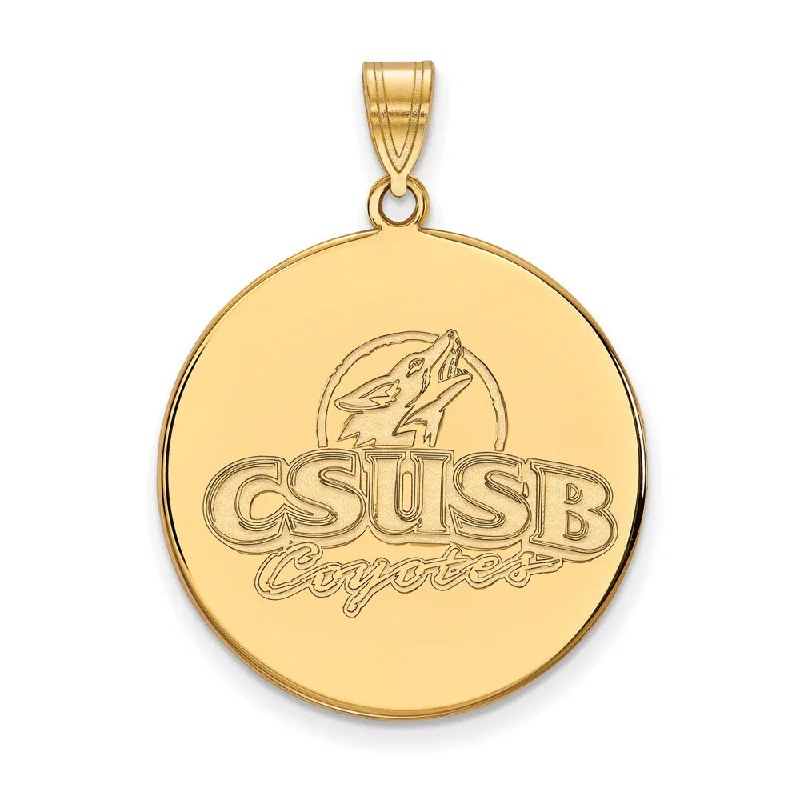 Versatile Layering Jewelry For Effortless Chic 10k Yellow Gold California State San Bernardino XL Pendant Versatile Layering Jewelry For Effortless Chic 10k Yellow Gold California State San Bernardino XL Pendant