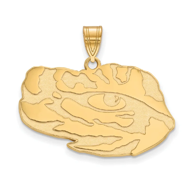 10k Yellow Gold Louisiana State Large Mascot Pendant