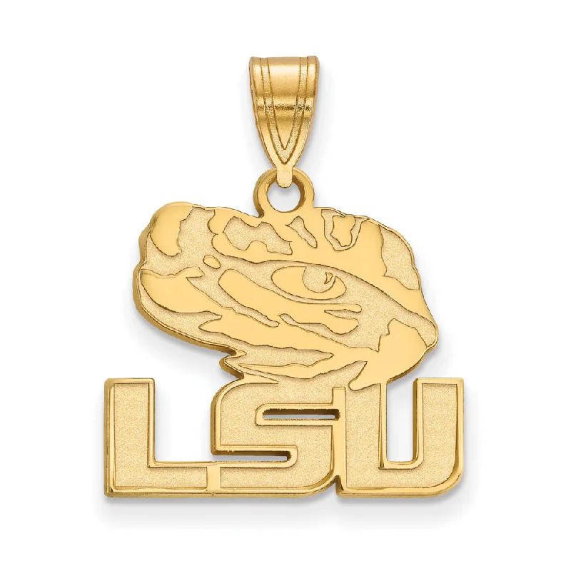 10k Yellow Gold Louisiana State Medium 'LSU' Mascot Pendant