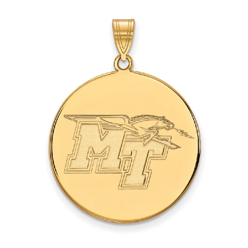Holiday Jewelry Sale – Perfect Gifts At The Best Prices 10k Yellow Gold Middle Tennessee State XL Disc Pendant Holiday Jewelry Sale – Perfect Gifts At The Best Prices 10k Yellow Gold Middle Tennessee State XL Disc Pendant
