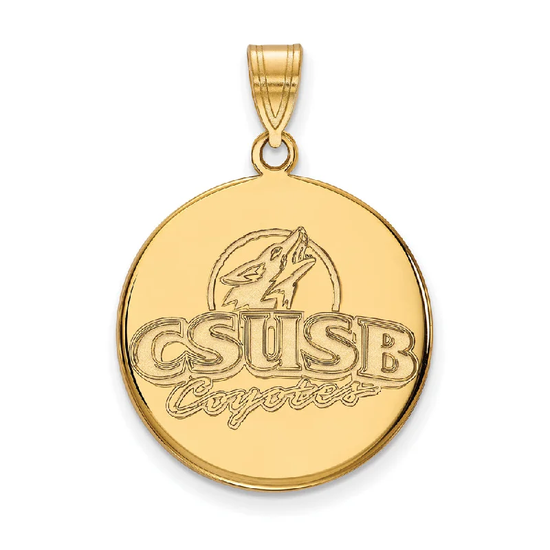 Final Call For Exquisite Jewelry At Reduced Rates 14k Gold Plate Silver Cal St. San Bernardino Large Pendant Final Call For Exquisite Jewelry At Reduced Rates 14k Gold Plate Silver Cal St. San Bernardino Large Pendant