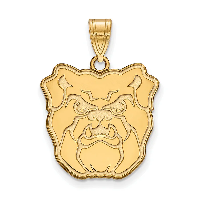 Delicate Crystal Jewelry For Sophisticated Charm 14k Gold Plated Silver Butler Univ. Large Pendant Delicate Crystal Jewelry For Sophisticated Charm 14k Gold Plated Silver Butler Univ. Large Pendant