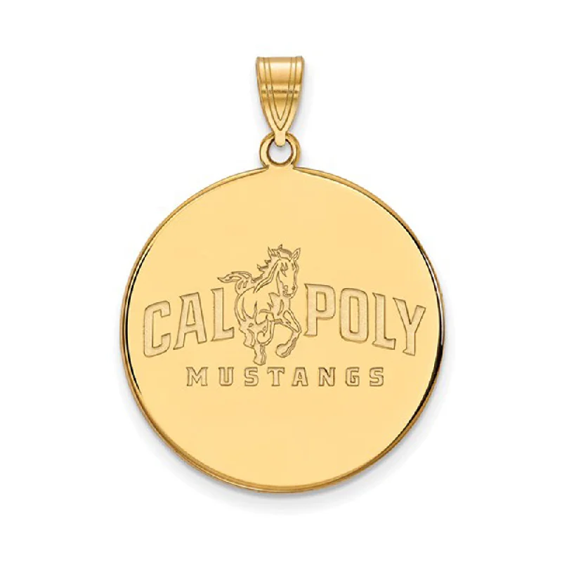 Buy More, Save More On Stunning Jewelry Designs 14k Gold Plated Silver California Polytech XL Disc Pendant Buy More, Save More On Stunning Jewelry Designs 14k Gold Plated Silver California Polytech XL Disc Pendant