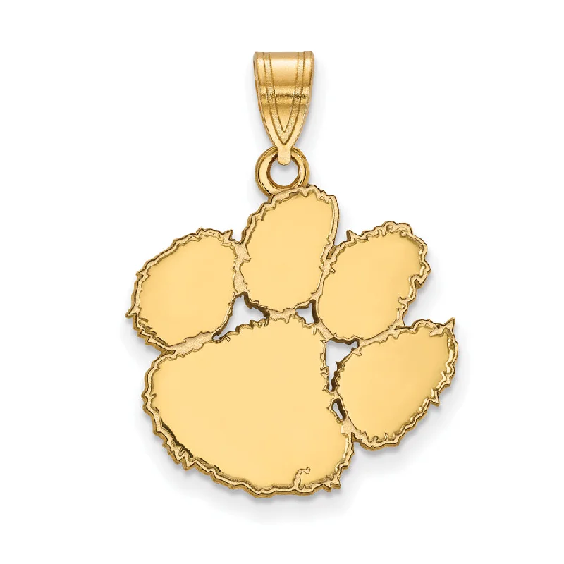 Get Your Favorite Jewelry At The Best Price 14k Gold Plated Silver Clemson U Large Pendant Get Your Favorite Jewelry At The Best Price 14k Gold Plated Silver Clemson U Large Pendant