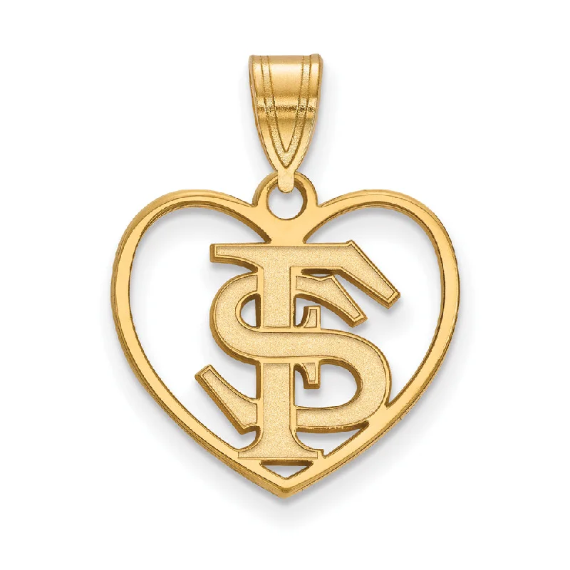 Shop Fine Jewelry With Amazing Deals 14k Gold Plated Silver Florida State Heart Pendant Shop Fine Jewelry With Amazing Deals 14k Gold Plated Silver Florida State Heart Pendant