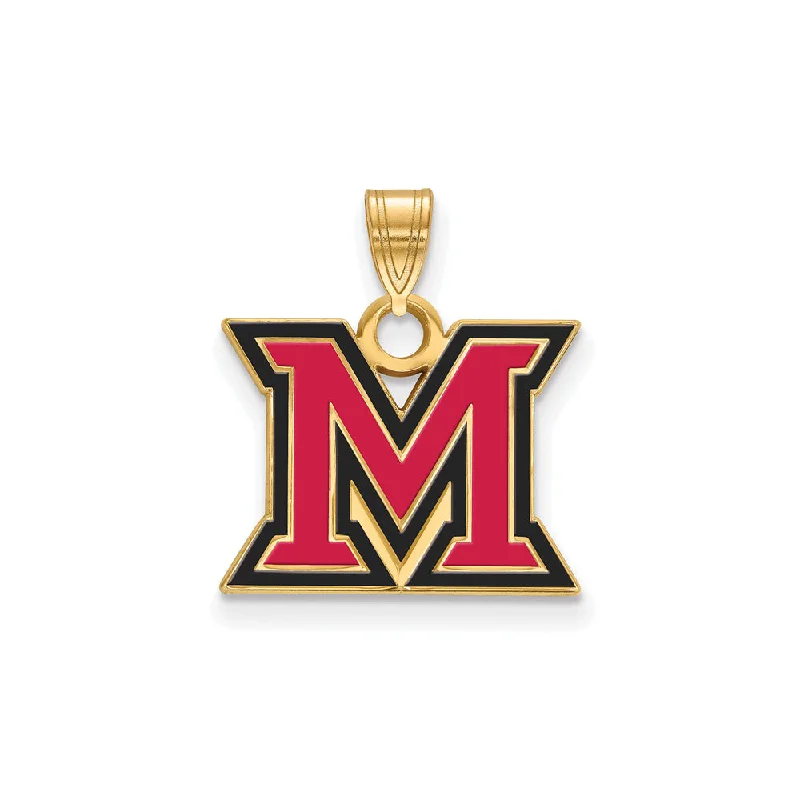 Grab Exquisite Jewelry At The Lowest Prices 14k Gold Plated Silver Miami U Small Enamel Pendant Grab Exquisite Jewelry At The Lowest Prices 14k Gold Plated Silver Miami U Small Enamel Pendant