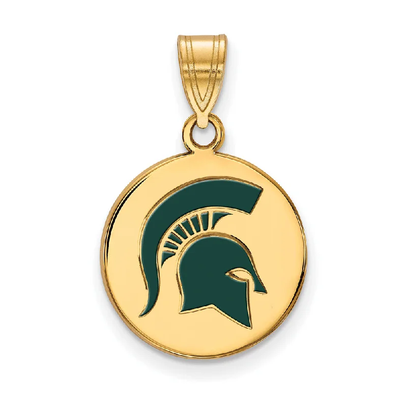 Flash Jewelry Sale – Get Stunning Pieces At Low Prices 14k Gold Plated Silver Michigan State Medium Enamel Logo Disc Pendant Flash Jewelry Sale – Get Stunning Pieces At Low Prices 14k Gold Plated Silver Michigan State Medium Enamel Logo Disc Pendant