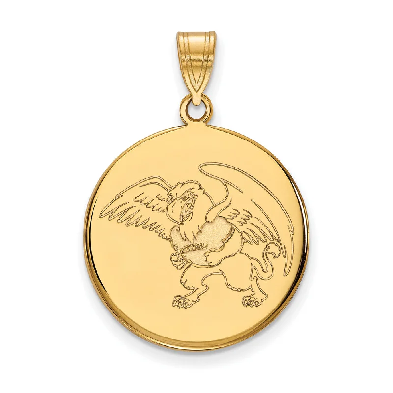 Buy More, Save More On Stunning Jewelry Pieces 14k Gold Plated Silver Missouri Western State Large Disc Pendant Buy More, Save More On Stunning Jewelry Pieces 14k Gold Plated Silver Missouri Western State Large Disc Pendant