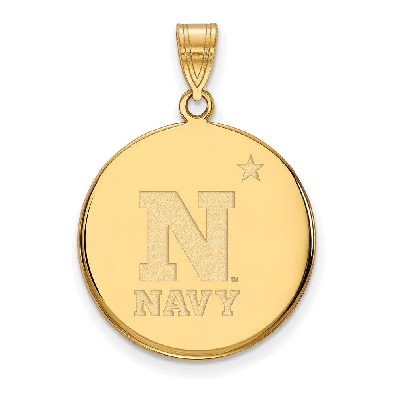Must-Have Jewelry Pieces At Reduced Prices 14k Gold Plated Silver U.S. Naval Academy Large Disc Pendant Must-Have Jewelry Pieces At Reduced Prices 14k Gold Plated Silver U.S. Naval Academy Large Disc Pendant