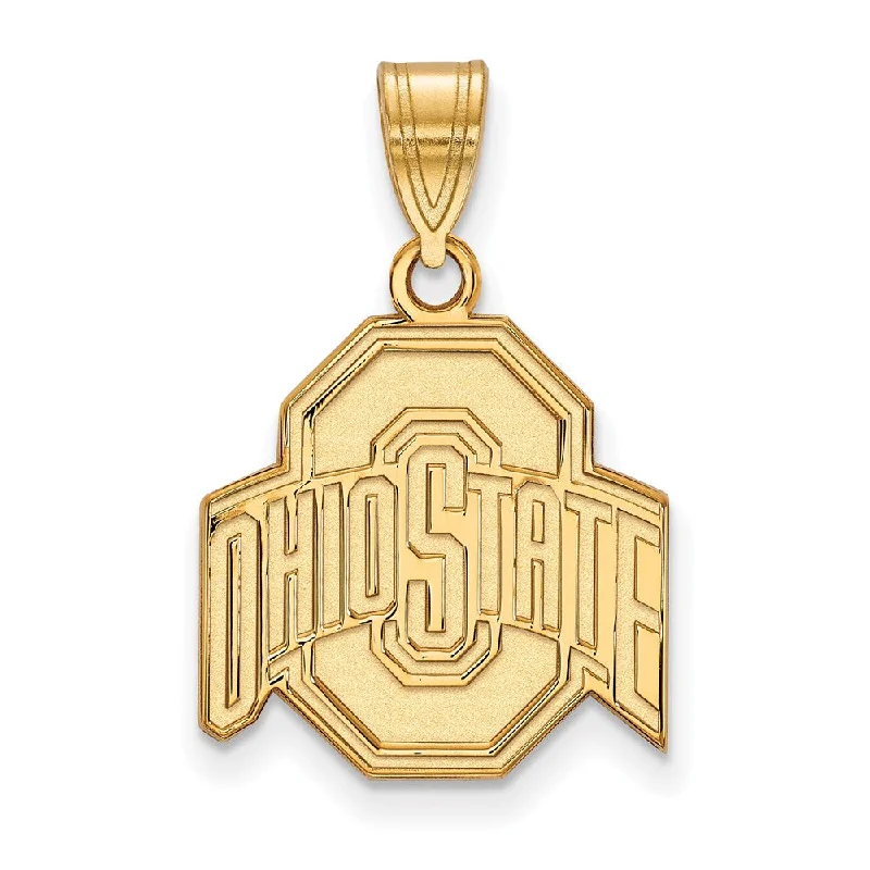 Fashion-Forward Jewelry At Incredible Prices 14k Gold Plated Silver Ohio State Medium Logo Pendant Fashion-Forward Jewelry At Incredible Prices 14k Gold Plated Silver Ohio State Medium Logo Pendant