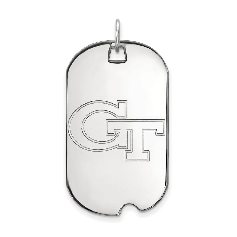 Exclusive Jewelry Bundles At Discounted Prices 14k White Gold Georgia Technology Large Dog Tag Pendant Exclusive Jewelry Bundles At Discounted Prices 14k White Gold Georgia Technology Large Dog Tag Pendant