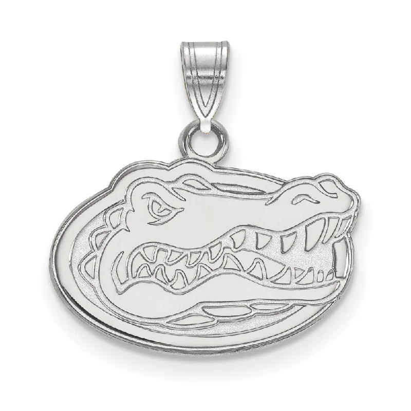 14k White Gold U of Florida Small Mascot Pendant