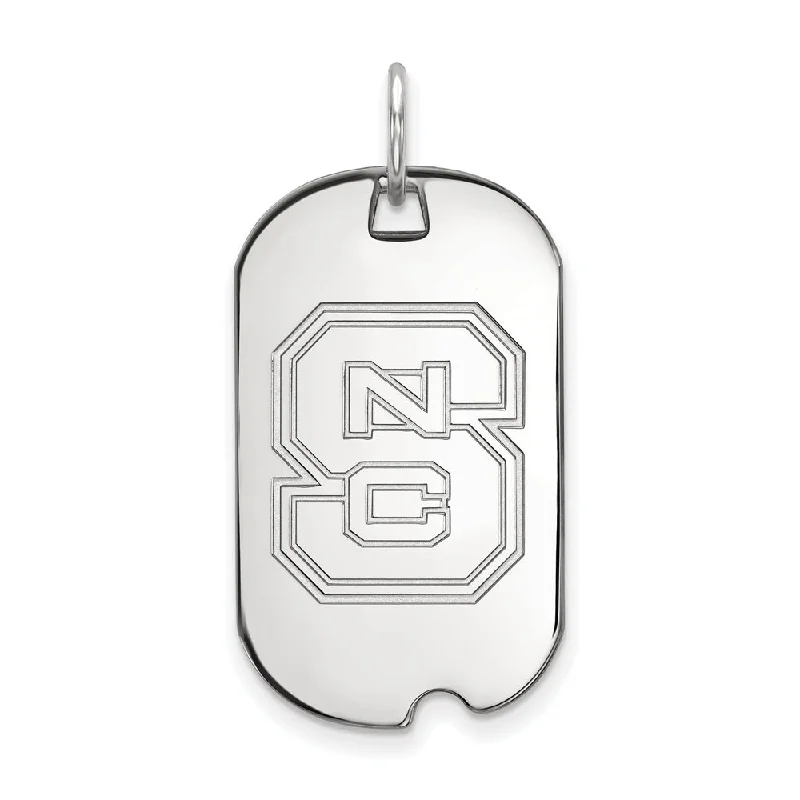 Exclusive Jewelry Markdowns – Limited-Time Offer Sterling Silver North Carolina State 'NCS' Dog Tag Pendant Exclusive Jewelry Markdowns – Limited-Time Offer Sterling Silver North Carolina State 'NCS' Dog Tag Pendant