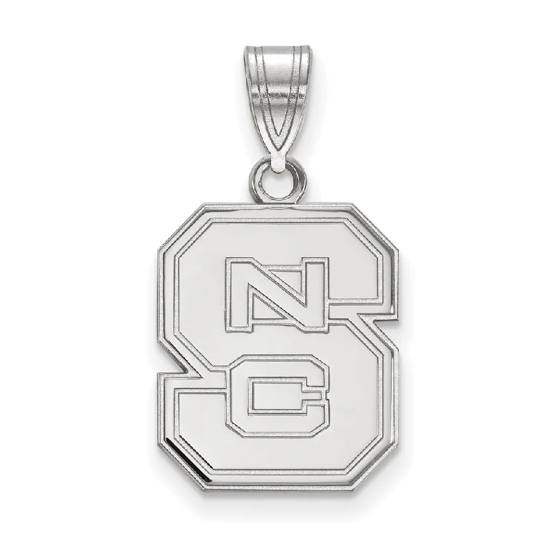 Luxury Jewelry At Unbeatable Discounts Sterling Silver North Carolina State Medium 'NCS' Pendant Luxury Jewelry At Unbeatable Discounts Sterling Silver North Carolina State Medium 'NCS' Pendant