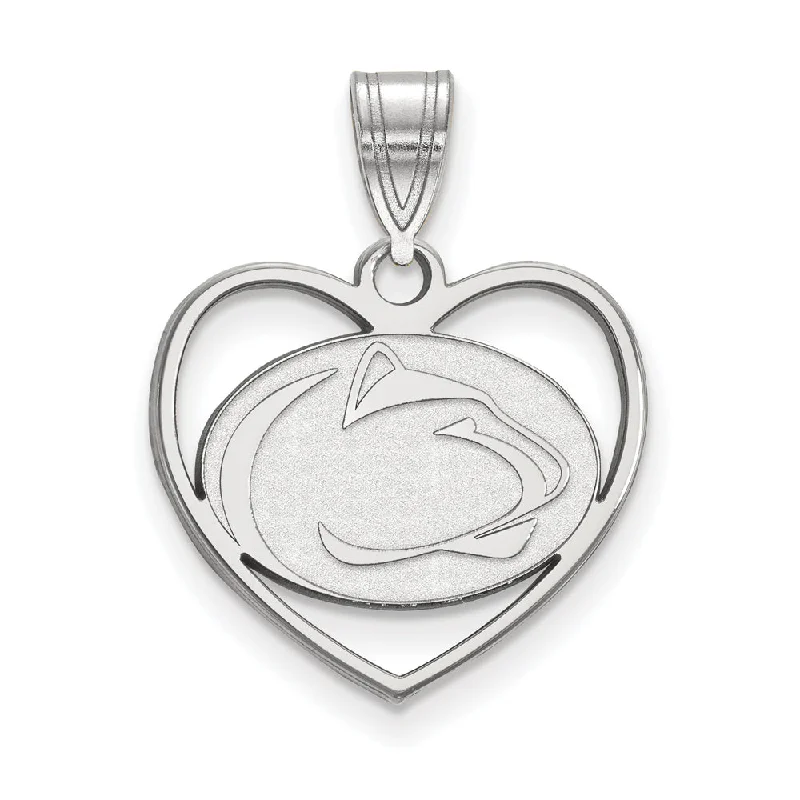 Shop Elegant Jewelry At Unbeatable Prices Sterling Silver Penn State Heart Pendant