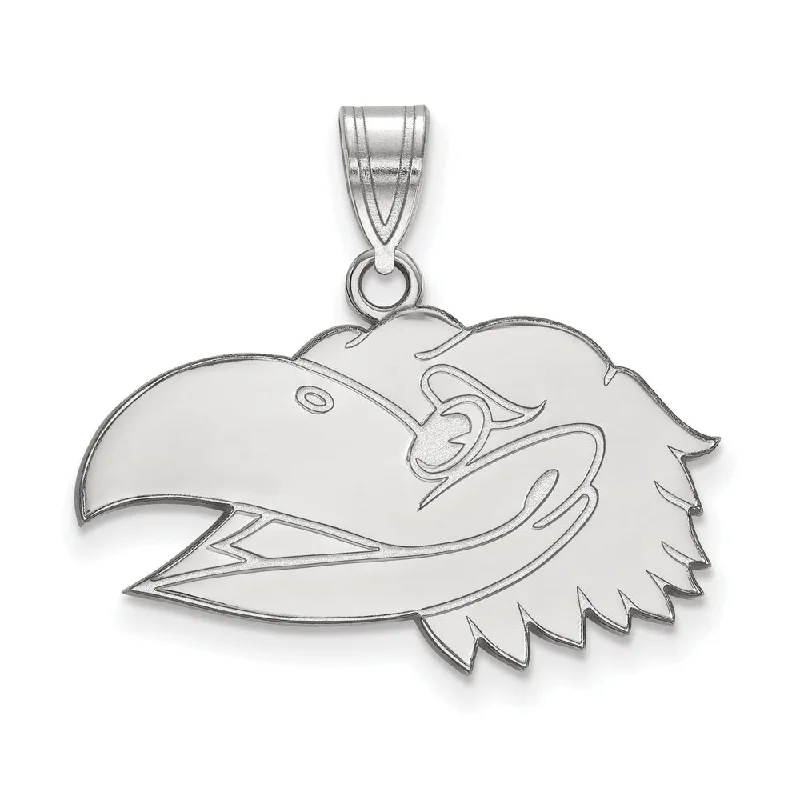 Elegant Jewelry, Exclusive Prices – Shop Now Sterling Silver U. of Kansas Medium Left Profile Mascot Pendant Elegant Jewelry, Exclusive Prices – Shop Now Sterling Silver U. of Kansas Medium Left Profile Mascot Pendant