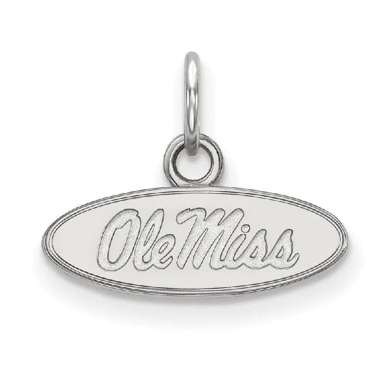 Grab Your Favorite Jewelry At The Lowest Prices Sterling Silver U. of Mississippi XS (Tiny) Oval 'Ole Miss' Charm Grab Your Favorite Jewelry At The Lowest Prices Sterling Silver U. of Mississippi XS (Tiny) Oval 'Ole Miss' Charm