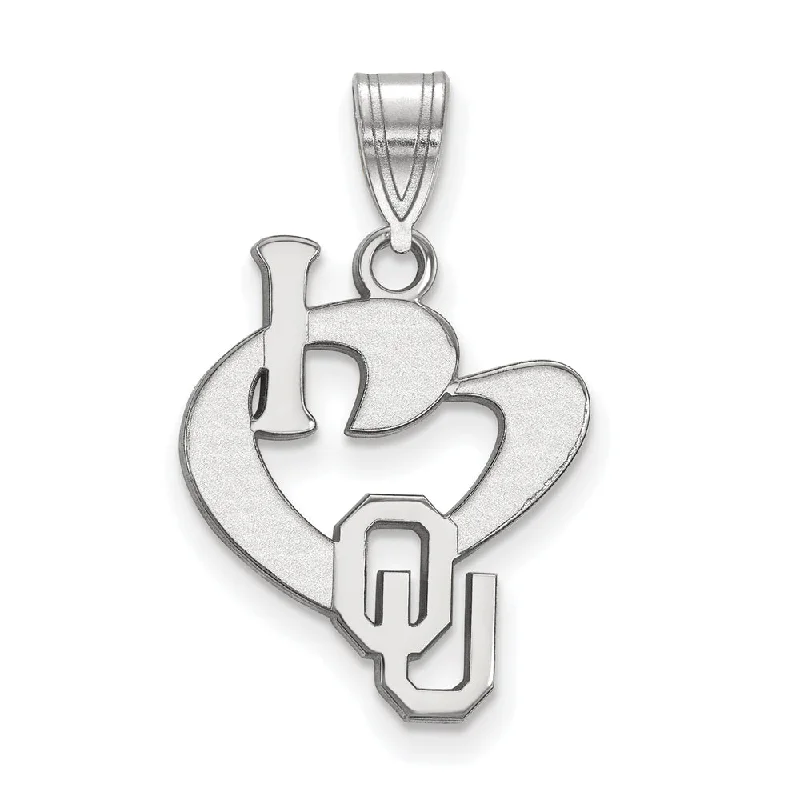 Jewelry Clearance Sale – Final Reductions Sterling Silver U. of Oklahoma Large I Love Logo Pendant Jewelry Clearance Sale – Final Reductions Sterling Silver U. of Oklahoma Large I Love Logo Pendant
