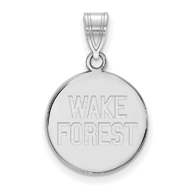 Flash Sale On Exquisite Jewelry – Don't Miss Out Sterling Silver Wake Forest U. Medium Logo Disc Pendant Flash Sale On Exquisite Jewelry – Don't Miss Out Sterling Silver Wake Forest U. Medium Logo Disc Pendant