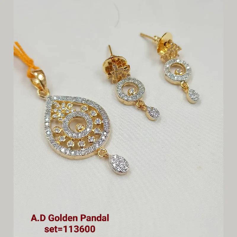 Handcrafted Beauty At Affordable Prices Padmawati Bangles AD Stone Pendant Set