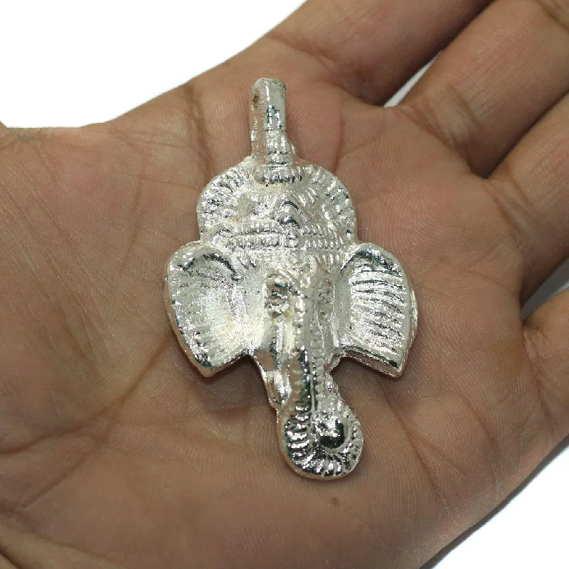 Premium Jewelry Now Available At Special Discounts Silver Metal God Ganesha Pendant 65x35mm Premium Jewelry Now Available At Special Discounts Silver Metal God Ganesha Pendant 65x35mm