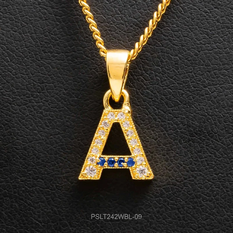 Elevate Your Outfit With Discounted Statement Jewelry Stone Pendant PSLT242WBL-09