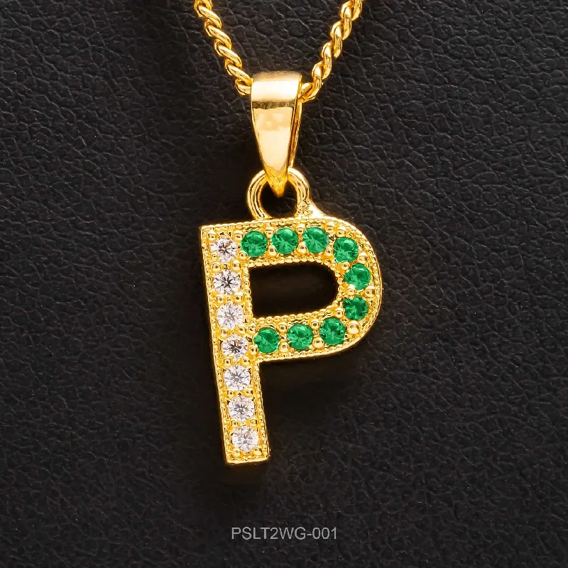 Affordable Gold-Plated Jewelry For Modern Fashion Stone Pendant PSLT2WG-001