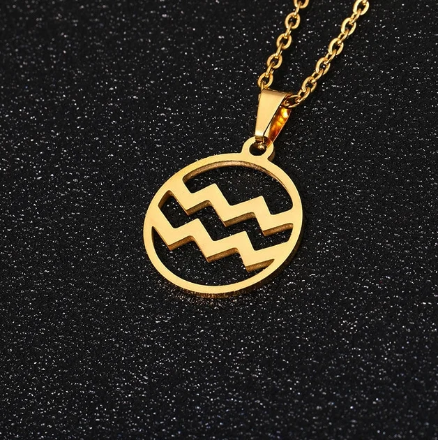 Jewelry Sale Bonanza – Grab Your Sparkle Now Zodiac Sign Pendant - Acquarius