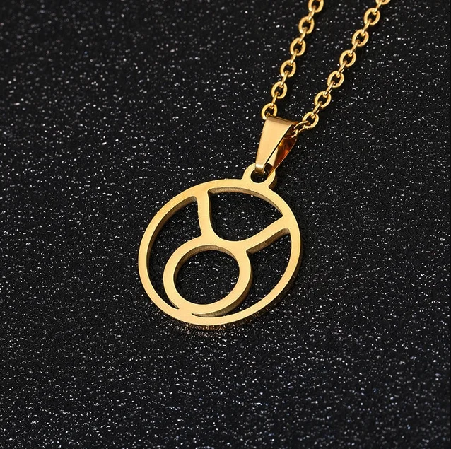 High-End Jewelry, Now More Affordable Than Ever Zodiac Sign Pendant - Taurus