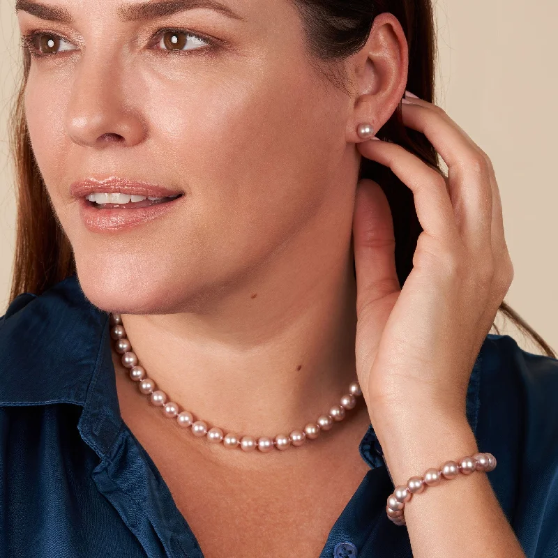Luxury Jewelry Sale – Elegant Styles At Unbeatable Prices 16 Inch 3 Piece Set of 7.5-8.0 mm AAA Lavender Freshwater Pearls Luxury Jewelry Sale – Elegant Styles At Unbeatable Prices 16 Inch 3 Piece Set of 7.5-8.0 mm AAA Lavender Freshwater Pearls