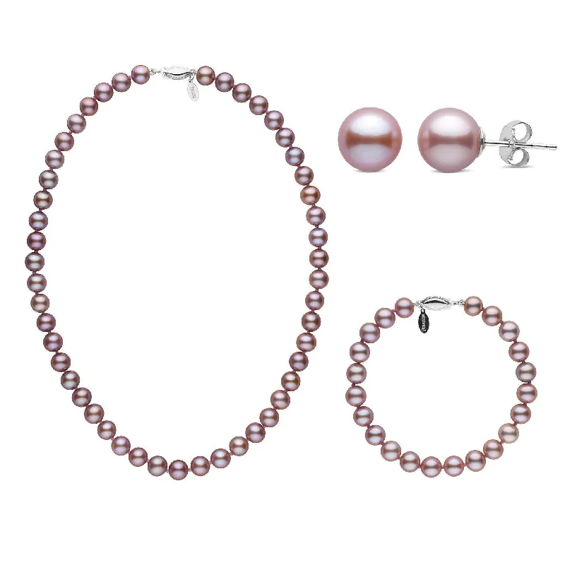 Elegant Necklaces And Bracelets At Limited-Time Offers 16 Inch 3 Piece 7.5-8.0 mm Lavender Freshadama Freshwater Pearl Set Elegant Necklaces And Bracelets At Limited-Time Offers 16 Inch 3 Piece 7.5-8.0 mm Lavender Freshadama Freshwater Pearl Set