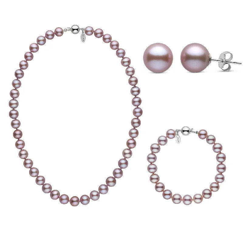 Shop Jewelry That Shines Without The High Price 16 Inch 3 Piece 8.5-9.0 mm Lavender Freshadama Freshwater Pearl Set Shop Jewelry That Shines Without The High Price 16 Inch 3 Piece 8.5-9.0 mm Lavender Freshadama Freshwater Pearl Set