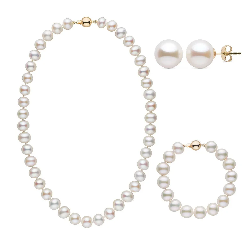 Buy More, Save More On Stunning Jewelry Pieces 18 Inch 3 Piece 9.5-10.5 mm AA+ White Freshwater Pearl Set Buy More, Save More On Stunning Jewelry Pieces 18 Inch 3 Piece 9.5-10.5 mm AA+ White Freshwater Pearl Set
