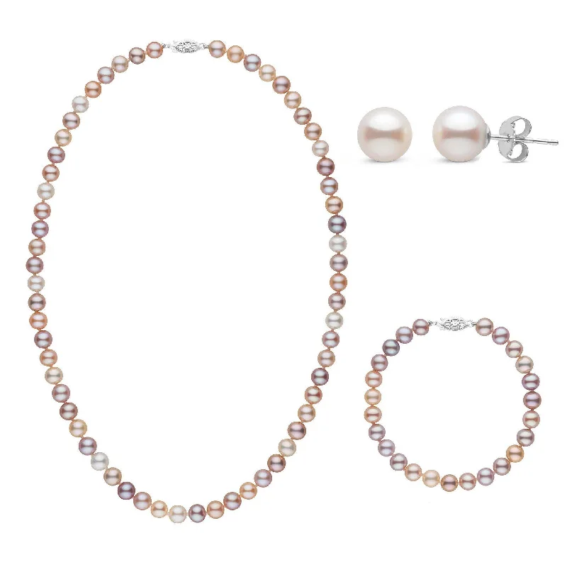 Best Jewelry Sale – Shop Exclusive Designs Now 18 Inch 3 Piece Set of 6.5-7.0 mm AAA Multicolor Freshwater Pearls Best Jewelry Sale – Shop Exclusive Designs Now 18 Inch 3 Piece Set of 6.5-7.0 mm AAA Multicolor Freshwater Pearls