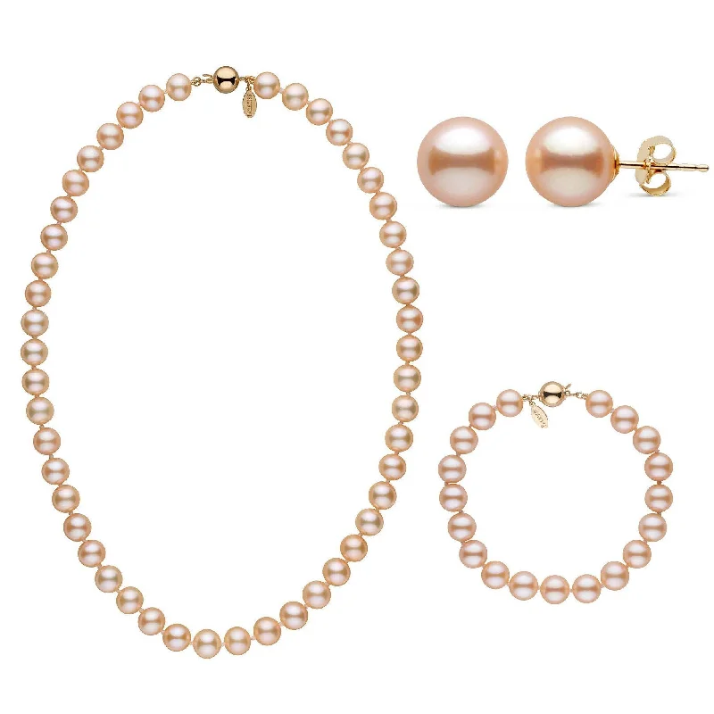 The Biggest Jewelry Sale Of The Year Is Here 18 Inch 3 Piece 8.5-9.0 mm Pink to Peach Freshadama Freshwater Pearl Set The Biggest Jewelry Sale Of The Year Is Here 18 Inch 3 Piece 8.5-9.0 mm Pink to Peach Freshadama Freshwater Pearl Set
