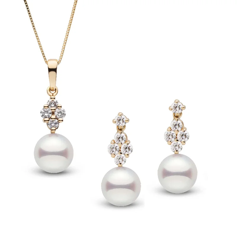 Don't Miss These Dazzling Jewelry Discounts 9.0-9.5 mm Akoya Pearl and Diamond Elegance Collection Pendant and Earrings Set Don't Miss These Dazzling Jewelry Discounts 9.0-9.5 mm Akoya Pearl and Diamond Elegance Collection Pendant and Earrings Set