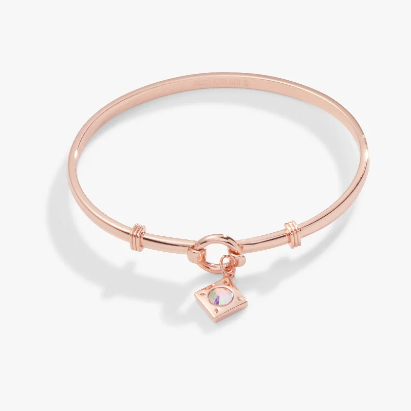 Last Chance To Shop High-End Jewelry At Markdown Prices Crystal Charm Clip Bangle, Crystal Last Chance To Shop High-End Jewelry At Markdown Prices Crystal Charm Clip Bangle, Crystal
