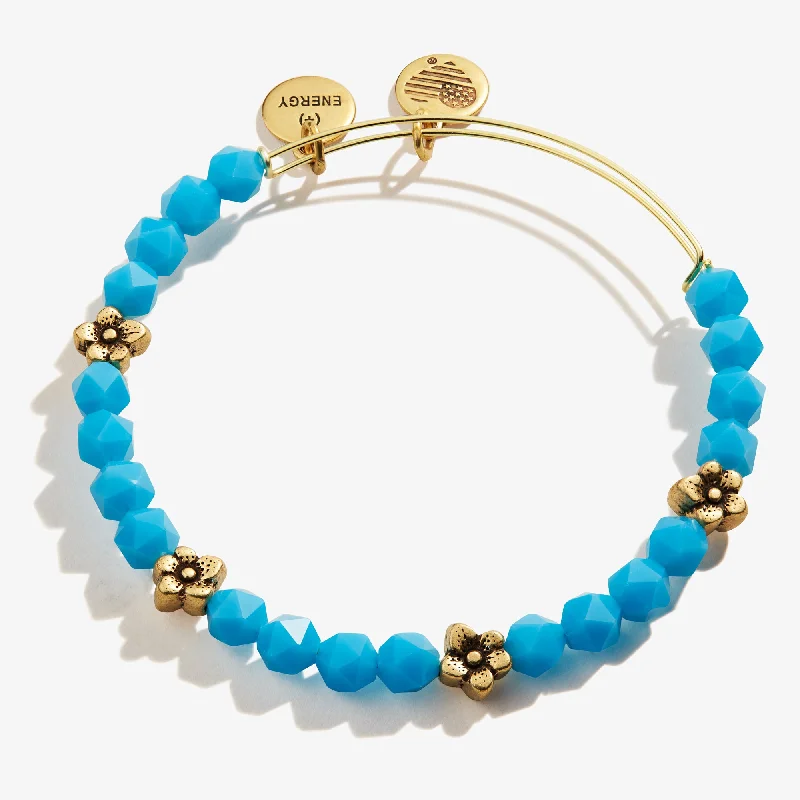 Make Every Moment Shine – Jewelry Discounts Available Daisy Beaded Bangle Bracelet, Spring Sky Blue Make Every Moment Shine – Jewelry Discounts Available Daisy Beaded Bangle Bracelet, Spring Sky Blue