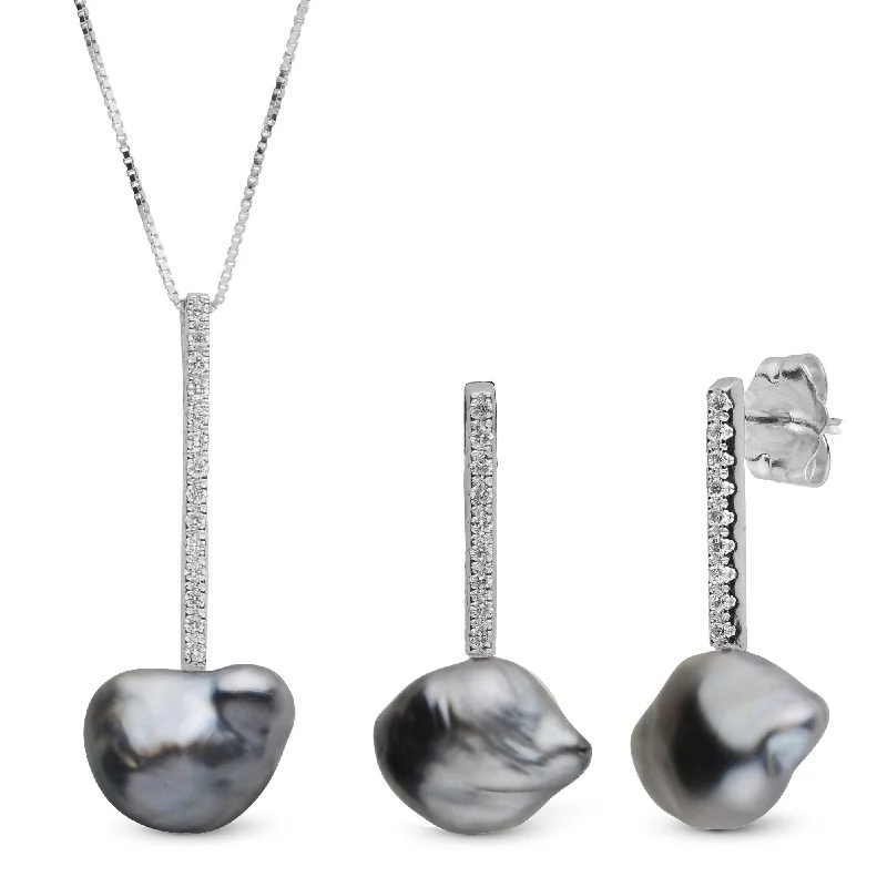 Bestselling Jewelry Now On Sale – Elevate Your Look Diamond Bar Collection Tahitian Keshi Pearl Pendant & Earrings Set Bestselling Jewelry Now On Sale – Elevate Your Look Diamond Bar Collection Tahitian Keshi Pearl Pendant & Earrings Set